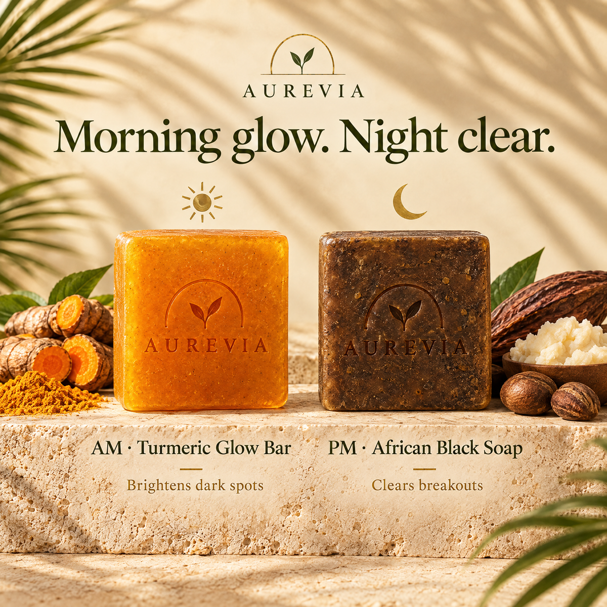 Aurevia African Black Soap Double Glow Bundle